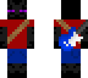 endermen with a guitar