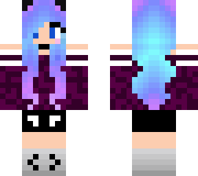 pastel hair wolf girl