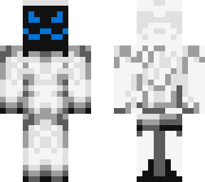 blue face robot