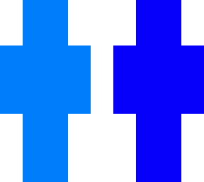 blue human