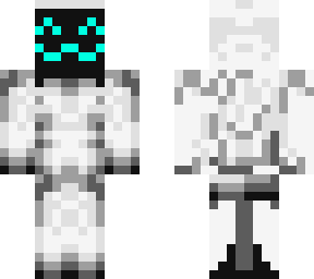 cyan face robot