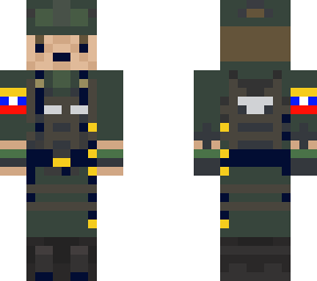 fanb patriot uniform with olive green cap with tactical vest
