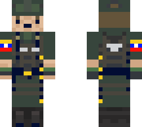 fanb patriot uniform with olive green cap with tactical vest