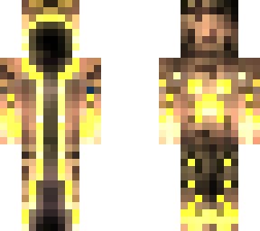 glowing yellow mage with 3-d effects