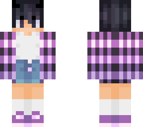 purple and pink flannel