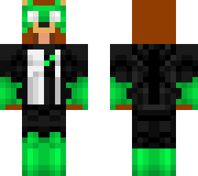 rubius green lantern (kyle rayner) con mascara