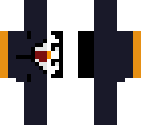 sideways penguin in a suit