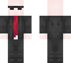 Bald Secret Agent - Now With Tie! | Minecraft Skin
