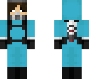 blue hazmat suit