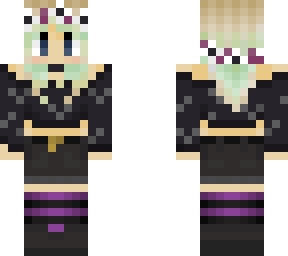 girl goth faded hair