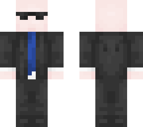 bald man blue