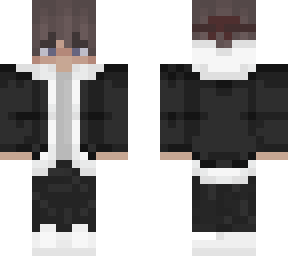 casual hoodie w black jacket