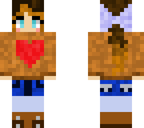 cute gurl w brown coat