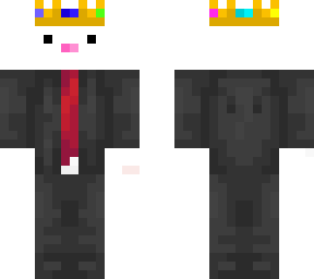 ice bear king in a suit