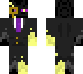 light dark enderman with tux
