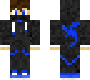 blue hoodie