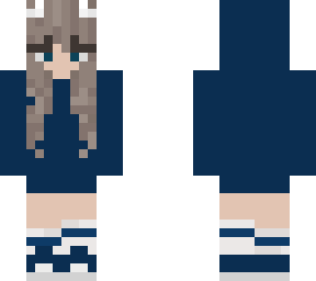 dark blue hoodie white devil