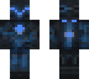dark cyber bot - blue