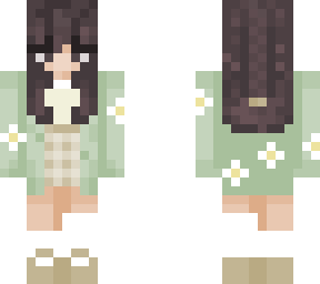 green flower girl