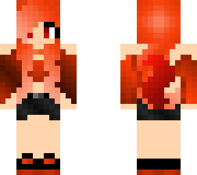 pumpkin haired wolf girl