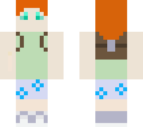 redhead with backpack