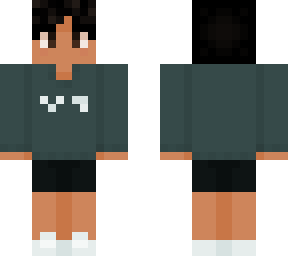 . black hair green sweatshirt boy
