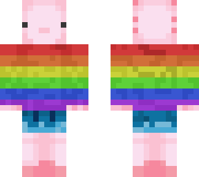 ajolote cute rainbow
