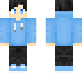 bingkler - blue sweater