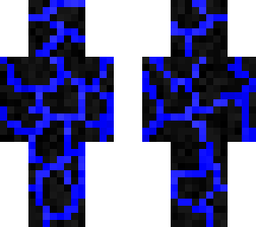 blue and black cracks