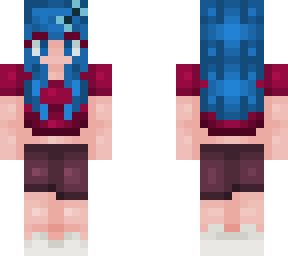 blue anime chick