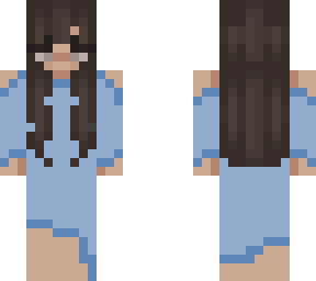 blue dress girl