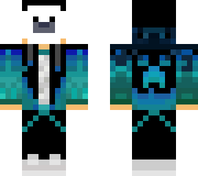 blue hoodie seal mask