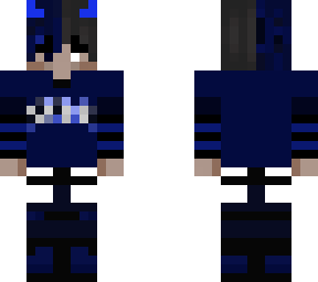 cute blue and black emo boy (any pronouns)