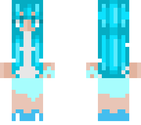 cute blue hair girl