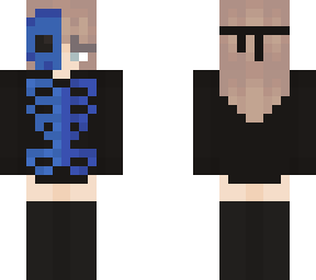 halloween skin blue