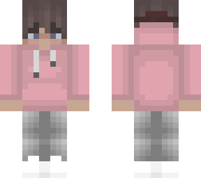 mebi pink hoodie - down