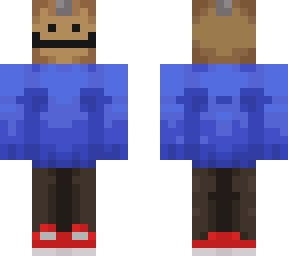 nagget with brown jeans