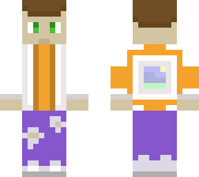 orange and white jacket