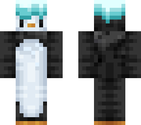 penguin with ice hat
