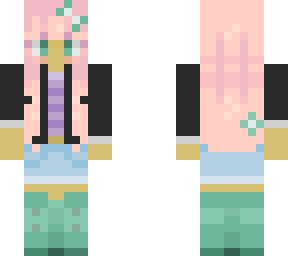 pink and green