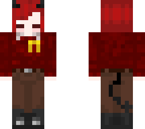red head demon with sarcoma ribbon
