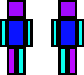 purple,  teal, and blue