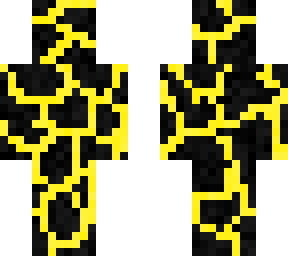 yellow and black cracks