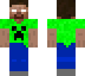 herobrine with a creeper t-shirt