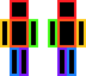 rainbow person