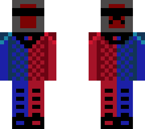 red and blue robot