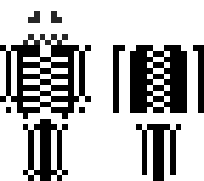 skeleton with a hidden ghost inside