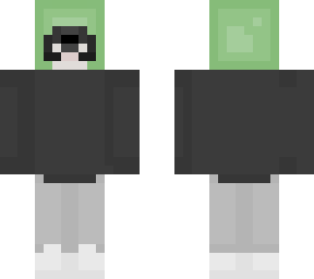 green hoodie man | Minecraft Skin