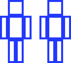 neon blue hollow