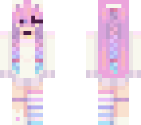 pink cat person